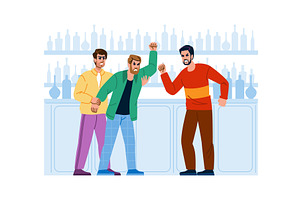 argument bar conflict vector, a Person Illustration by pikepicture