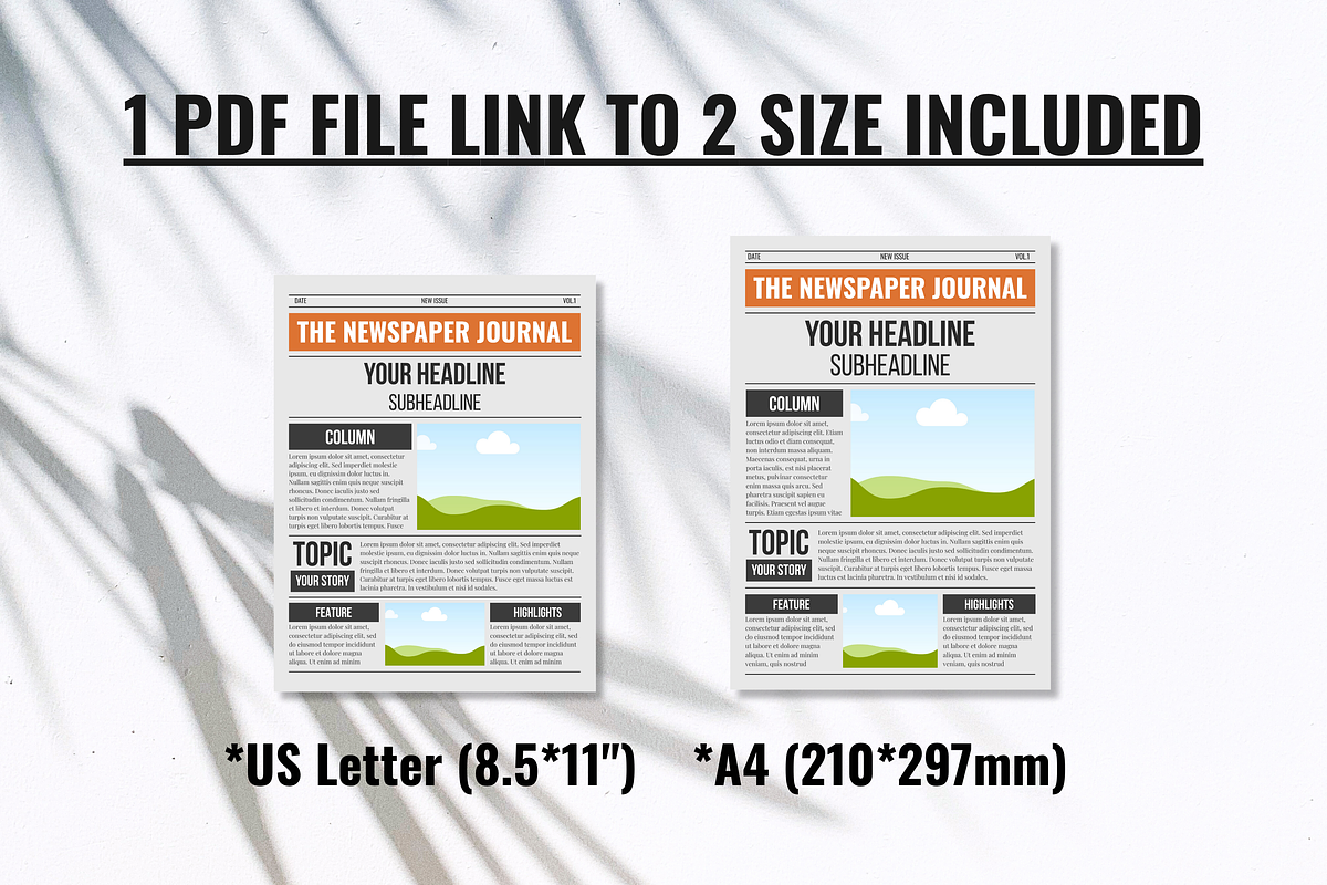 Front Page Newspaper Template, a Magazine Template by ZoloDesignHub (Photo 2 of 7)