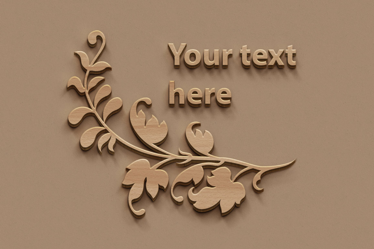 Wall MockUp - Wood Style preview 4
