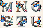 Spring Alphabet Sublimation Clipart, an Illustration by DreamArtGraphic (Thumbnail 7 of 7)