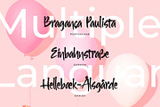 Samalona Textured Font, a Handwritten Font by AaType. (Thumbnail 7 of 10)