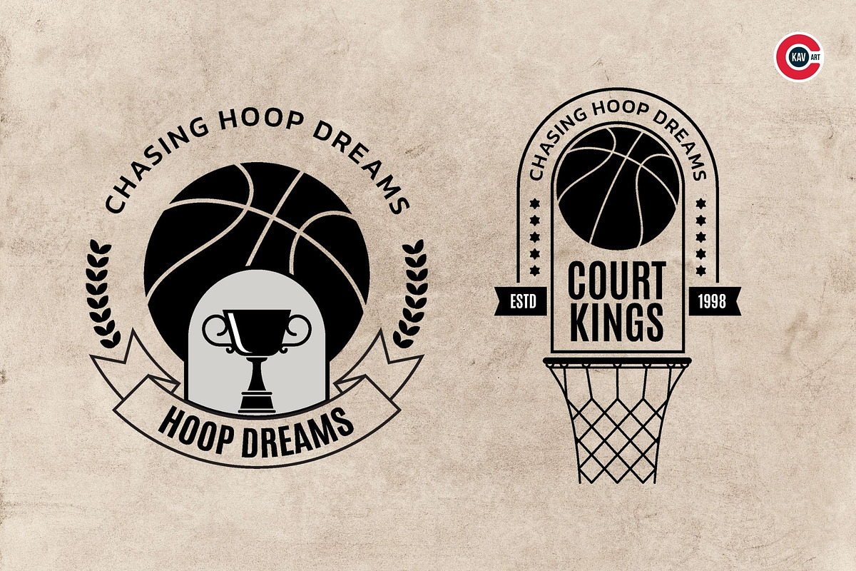 Badges or Emblem Logo for Basketball, a Branding & Logo Template by C-Kav (Photo 2 of 4)