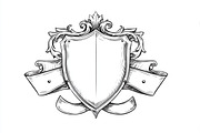 Hand-Drawn Heraldic Shield Vector, an Object Graphic by Creativeshirt (Thumbnail 2 of 10)
