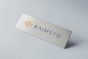 Metal Name Tag Mockup, a Pens & Pencil Mockup by baim_std