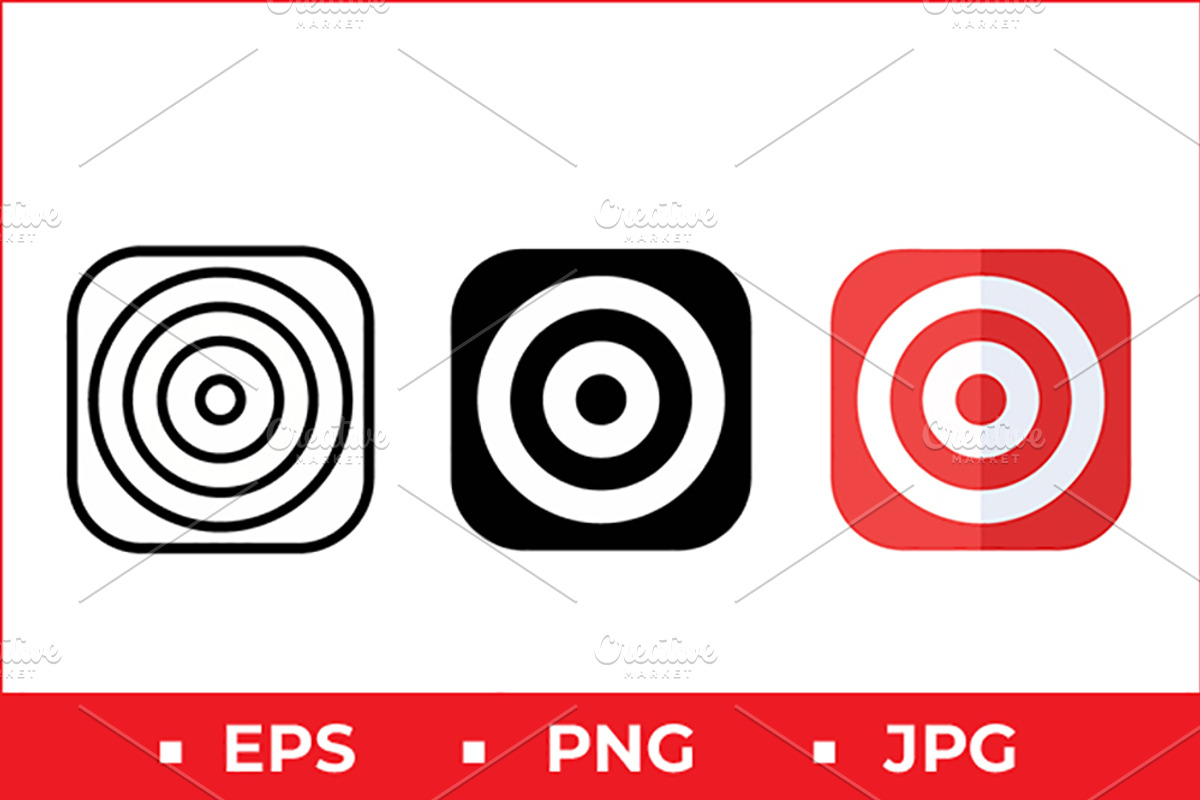 Target Vector Icons, a Solid Icon by Artonix (Photo 1 of 2)