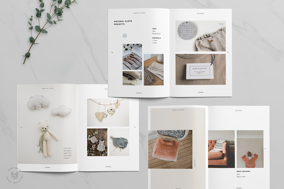 A5 Craft / Artist Portfolio Resume, a Brochure Template by PageBeat (Photo 4 of 11)