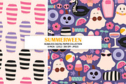 Summerween Seamless Pattern, a Pattern Graphic by Alanna Messina Design Co (Thumbnail 2 of 9)