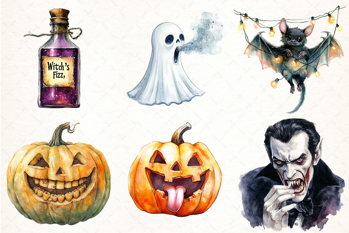 Funny Halloween Bundle, an Illustration by Pixels.Craft (Photo 3 of 6)