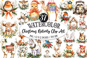 Christmas Nativity Clip Art, a Seasonal Illustration by Designking (Thumbnail 1 of 5)