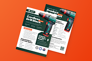 Cordless Drill Data Sheet, a Flyer Template by MMPixelCraft (Thumbnail 6 of 6)