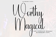 Worthy Magical, a Handwritten Font by InermediaSTUDIO (Thumbnail 1 of 8)