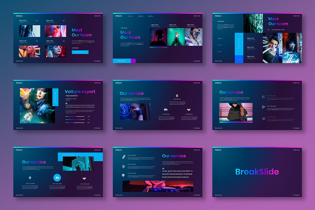Valkyre – Business PowerPoint, a Design Template by Dens Creative Studio (Photo 3 of 6)