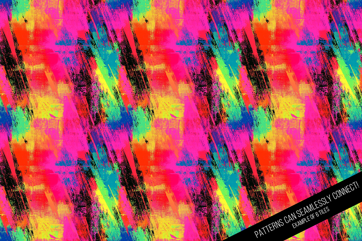 Neon Grunge Seamless - Volume 1, a Pattern Graphic by Chromolume Studio (Photo 5 of 15)