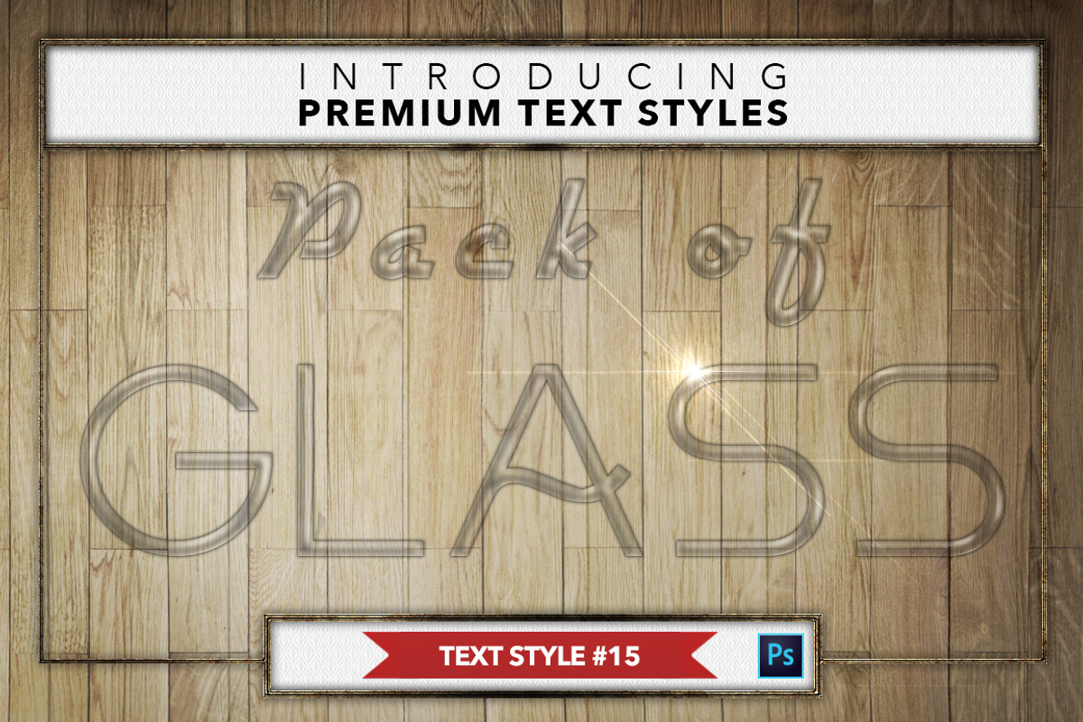 Glass #1 - 16 Text Styles, a Layer Style Add-On by Jonas Stensgaard (Photo 16 of 19)