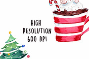 Watercolor Christmas Clipart, an Illustration by Inksnthings (Thumbnail 3 of 4)