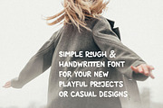 Paper Template Rough Casual Font, a Handwritten Font by Deeezy (Thumbnail 2 of 6)