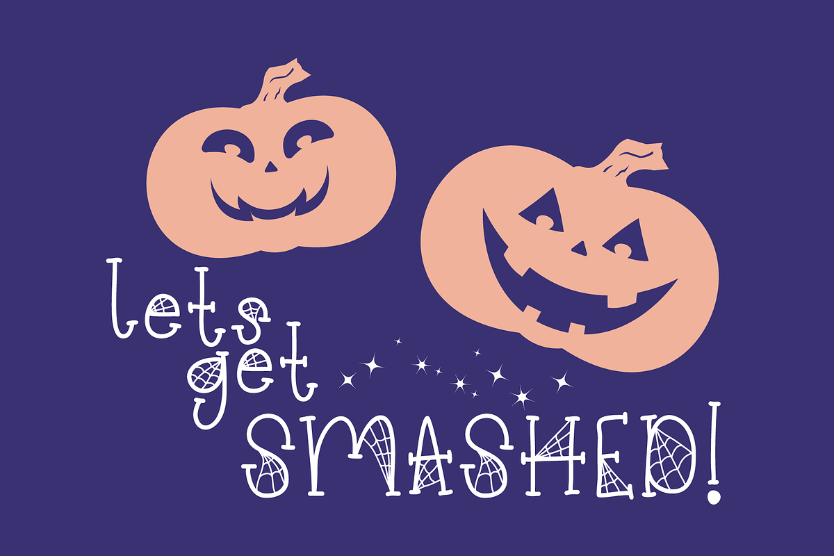 Cobweberly Halloween Spider Web Font, a Serif Font by Dancing with Ink (Photo 10 of 23)
