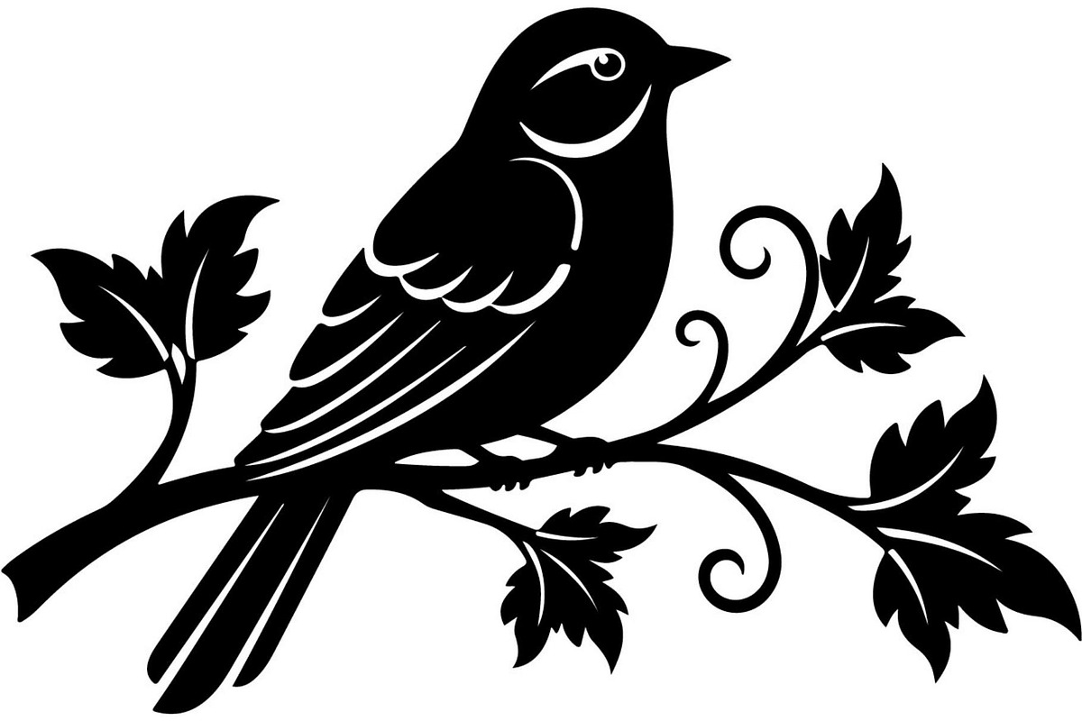 Birds on Branch Vector Collection, an Illustration by Designer_Momina (Photo 5 of 21)