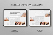 Digital Beauty Spa Magazine Design, a Magazine Template by TemplatesForest (Thumbnail 2 of 10)