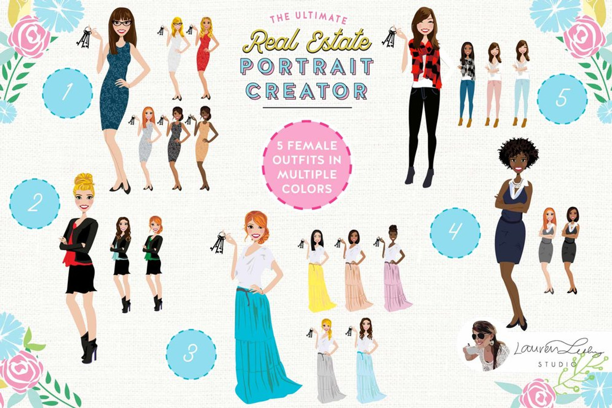 REAL ESTATE PORTRAIT CREATOR, a Work Illustration by Lauren Lesley Studio (Photo 6 of 12)