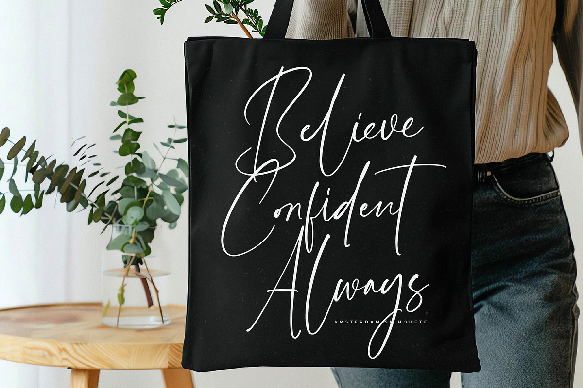 Amsterdam Silhouete Modern Script, a Script Font by stylishtype.co (Photo 16 of 20)