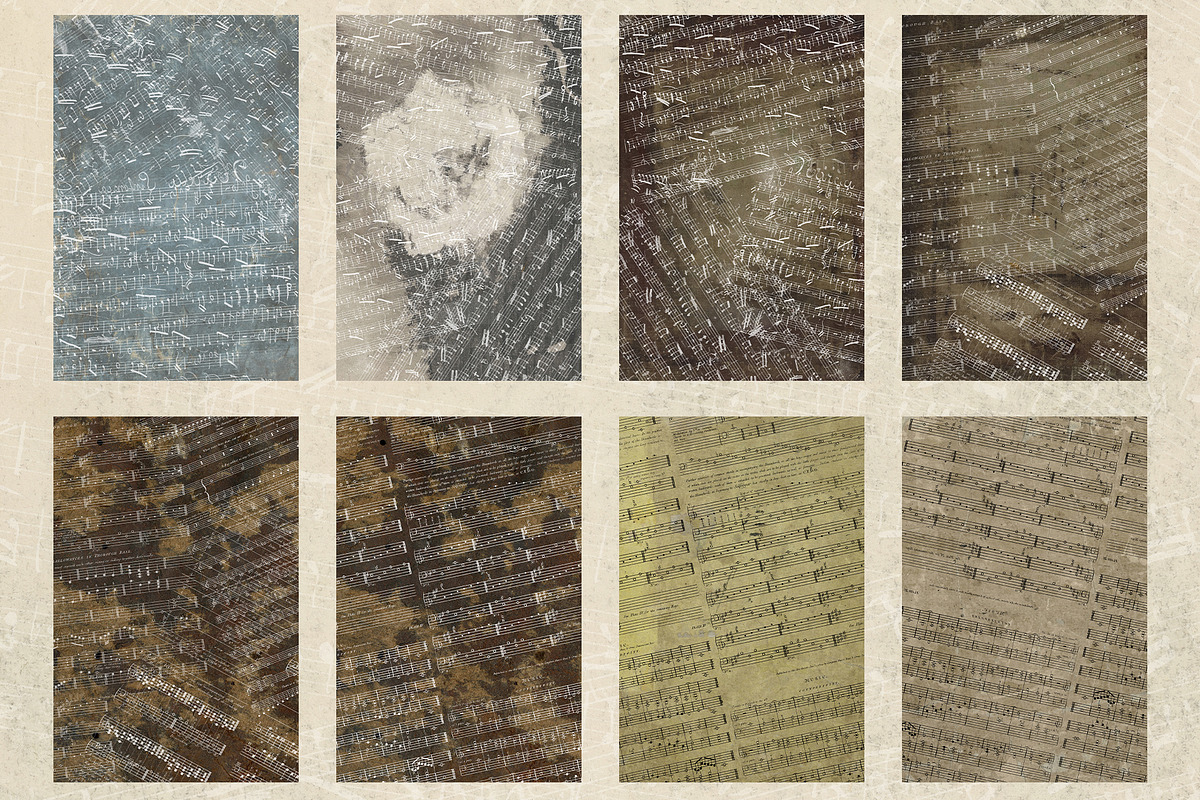 Vintage Sheet Music Overlays, a Pattern Graphic by Century Library (Photo 3 of 17)