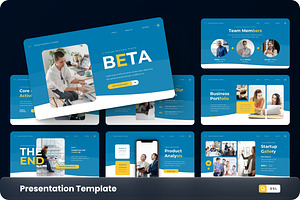 Beta - Startup Google Slide Template, a Presentation Template by GraphauseProject