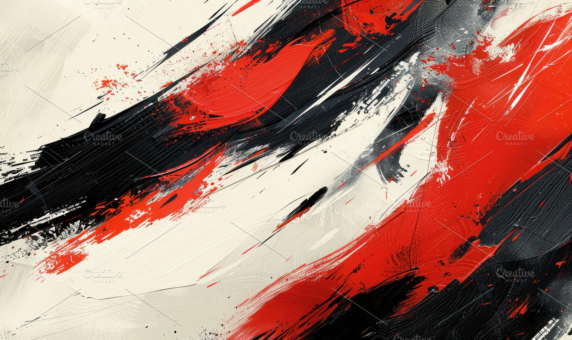 Dynamic abstract painting with bold, a Photo by LOGOCREATIVE