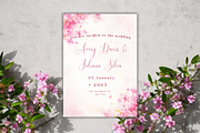 Pink Cherry Blossom Wedding Suite, a Print Template by TheSimplySereneShop (Thumbnail 3 of 7)