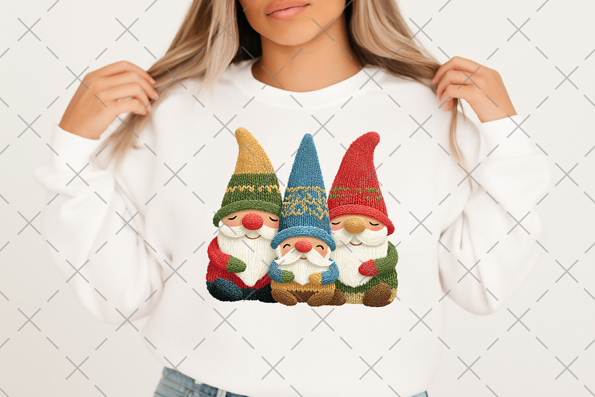 Crochet Yarn Christmas Gnome PNG, an Illustration by Craft Nest (Photo 4 of 6)