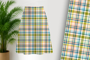 Summer Plaid Seamless Repeat, a Pattern Graphic by Sharon Schwalbe