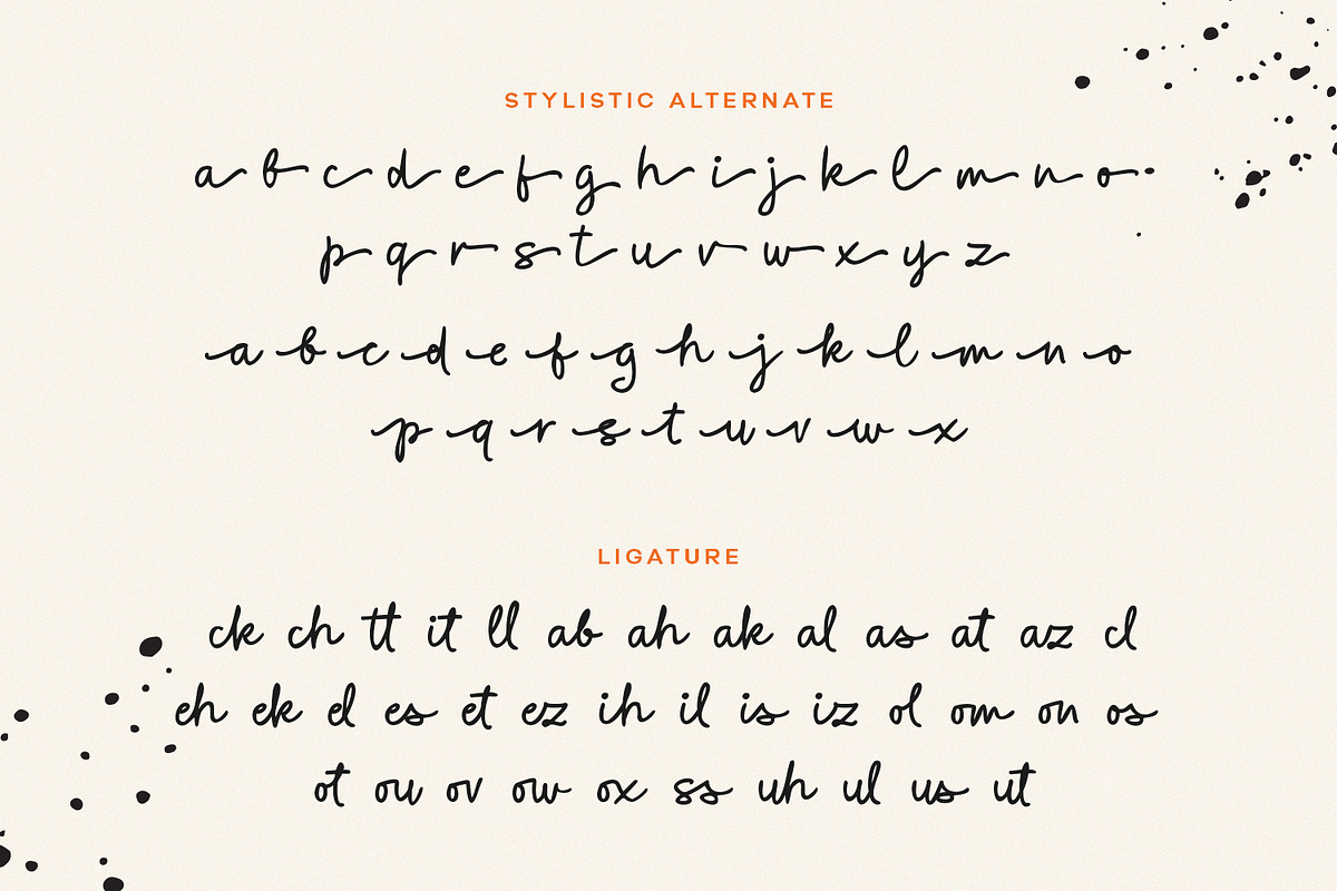 Blower Cerita - a handwritten font, a Handwritten Font by Siwox Studios (Photo 7 of 8)