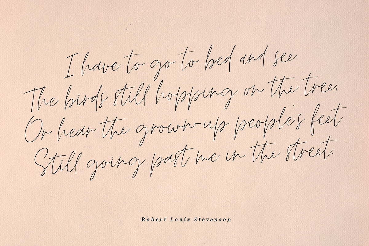 Deellma - Script font, a Script Font by Quothron (Photo 3 of 7)