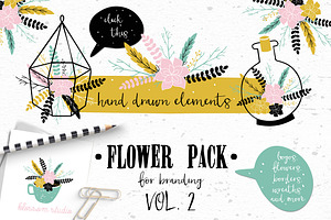 60%OFF Flowers Bundle 480 Elements