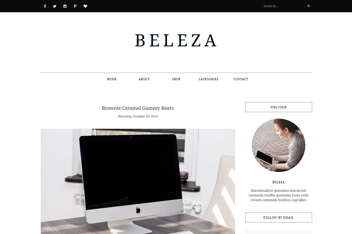 Blogger Template Responsive - BELEZA, a Websites & App Template by Vefio Themes (Photo 1 of 4)