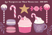 Sugarplum Christmas Clipart, an Illustration by The Audacious Brush (Thumbnail 3 of 10)