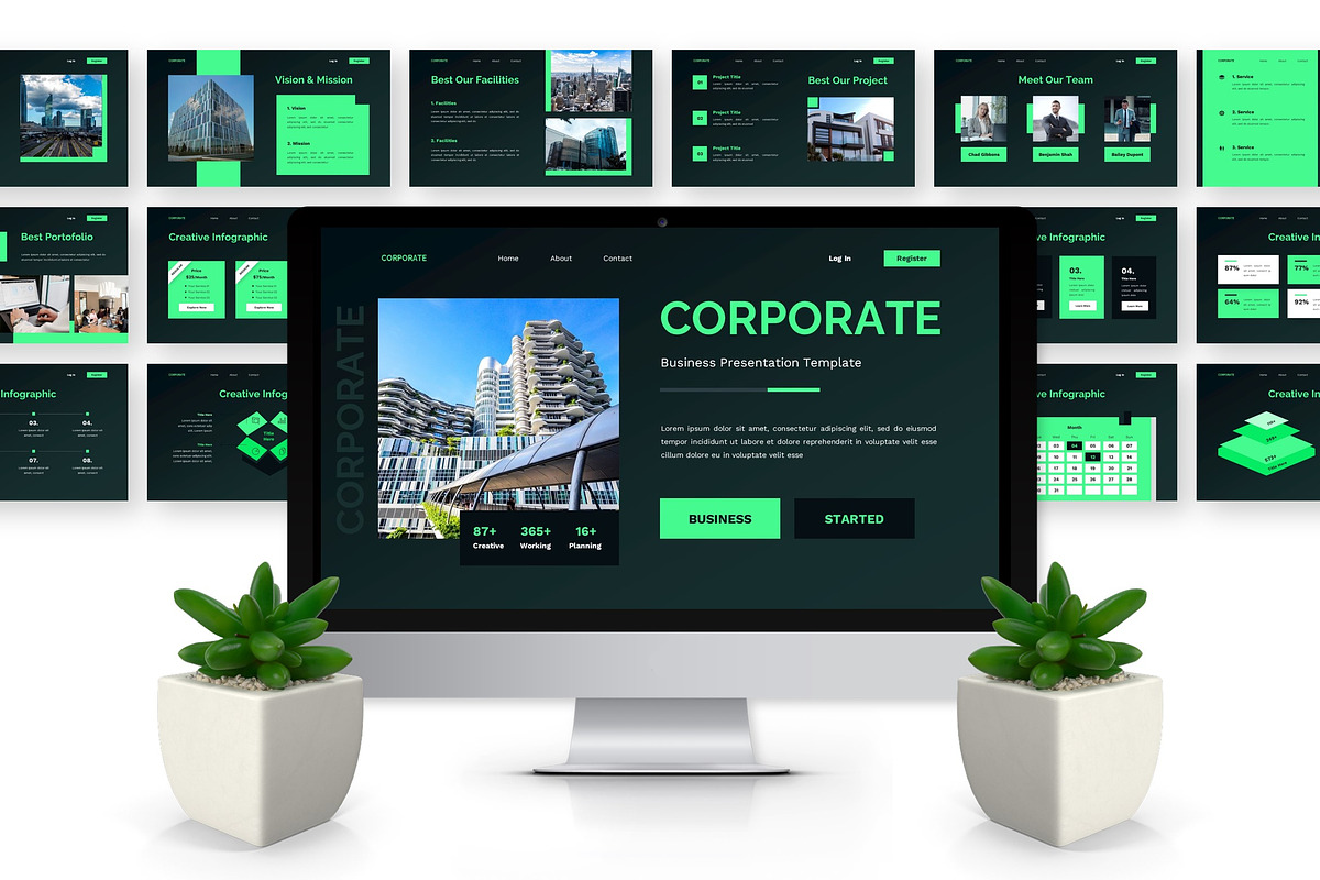 Corporate - Business Google Slide, a Presentation Template by Deepslide Studio (Photo 2 of 6)