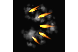 Gun flashe or gunshot, an Illustration by Things for designers