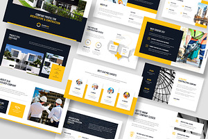 Construction Company Profile PPT, a Presentation Template by artbart