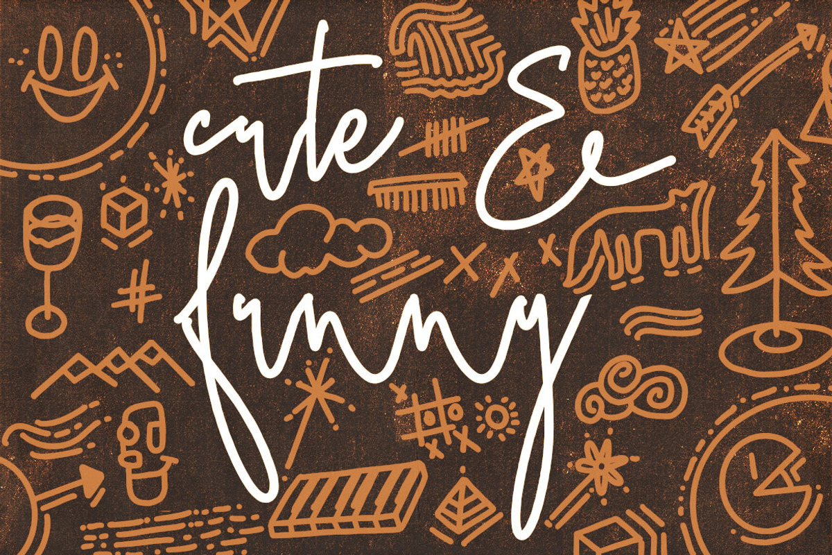 LineStyle Signature with Doodles, a Script Font by Deeezy (Photo 2 of 6)