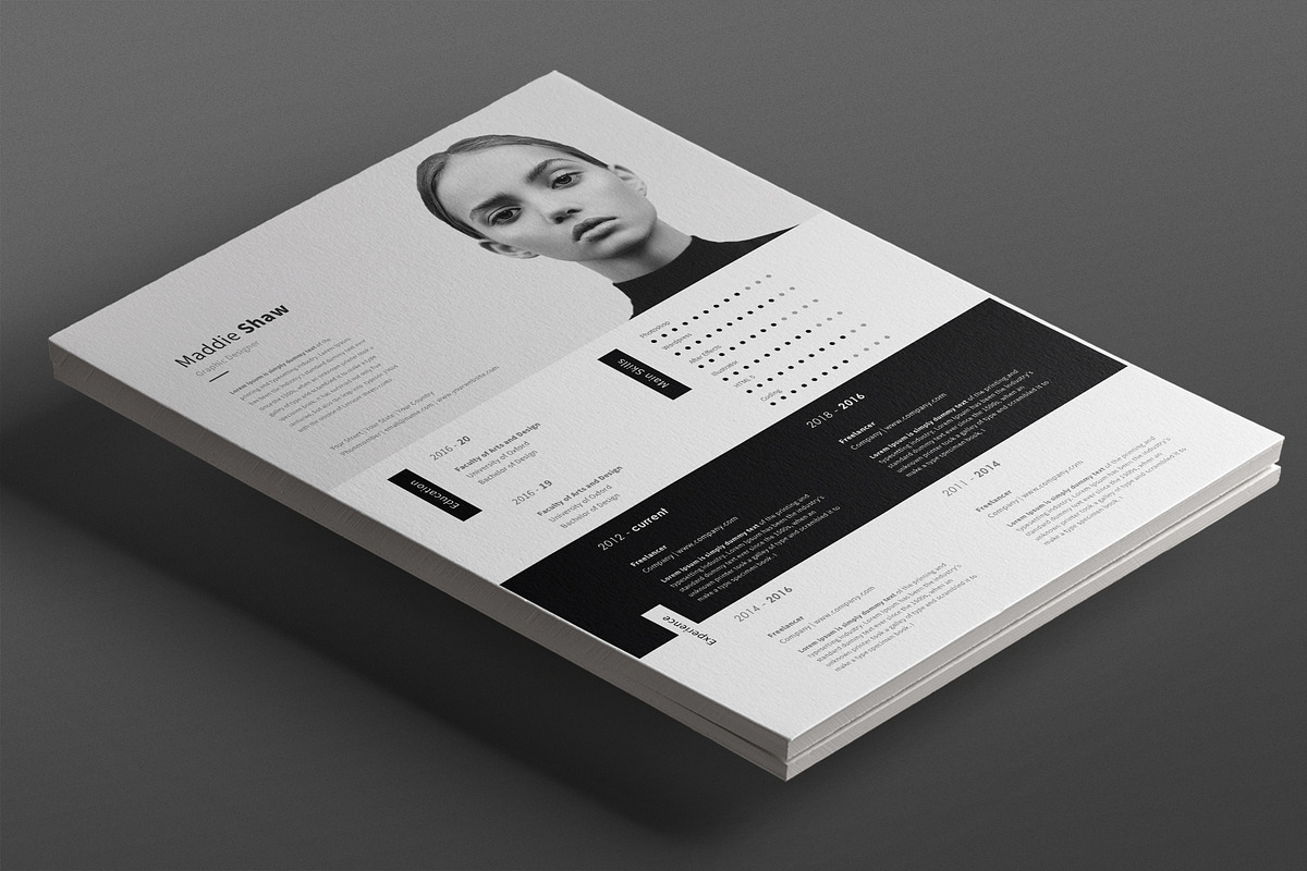 Antares Resume Template, a Resume Template by Nina Shaw (Photo 4 of 9)