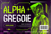 Town Hack - Futuristic Display Font, a Sans Serif Font by Kincrev Studio (Thumbnail 2 of 10)