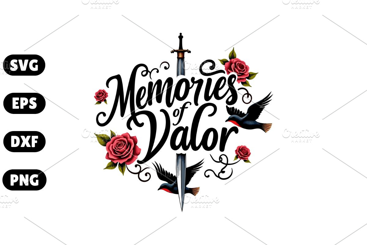 Memories of Valor SVG, an Illustration by Awieee1 (Photo 1 of 4)