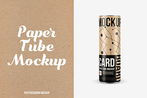 Paper Tube TIN CAN Mockup