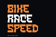 Scafe Racing - Speed Car Font, a Sans Serif Font by Iqsiart Studio (Thumbnail 4 of 7)