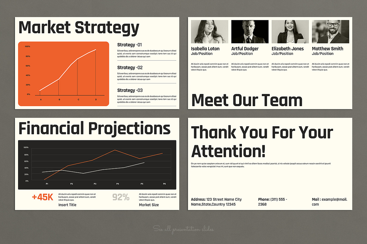 Startup Pitch Deck Presentation, a Presentation Template by E-Type (Photo 4 of 4)