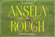 Ansela Rough, a Sans Serif Font by Craft Supply Co. (Thumbnail 1 of 8)