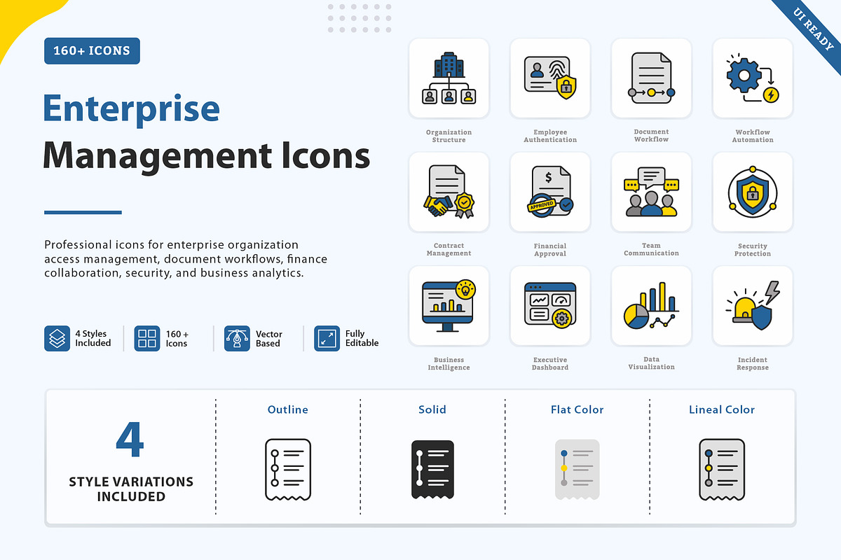 Enterprise Management Icons, an Outline Icon by vexper (Photo 1 of 7)