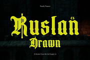 CS Ruslan Drawn, a Blackletter Font by Craft Supply Co. (Thumbnail 1 of 8)