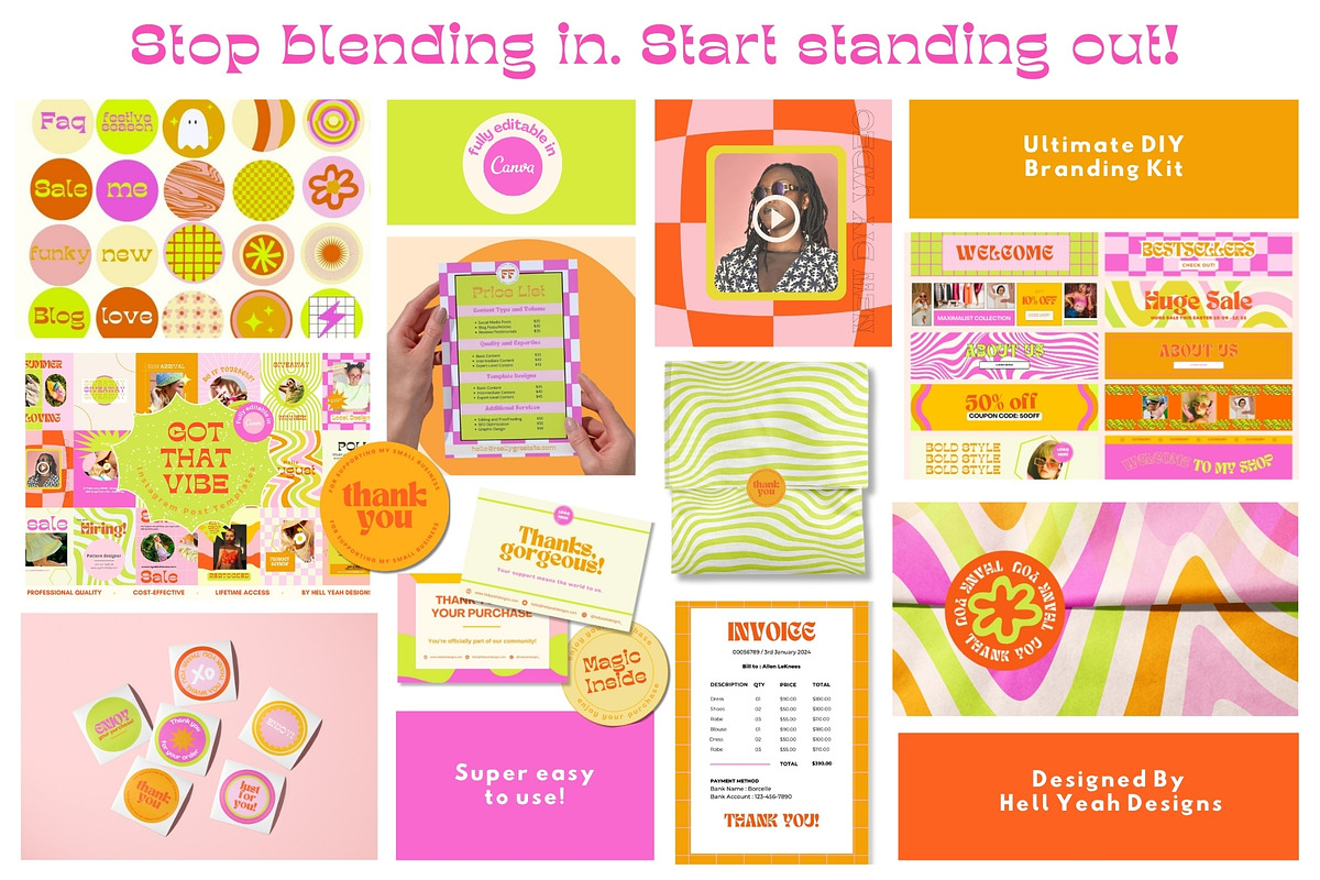 Ultimate Funky Branding Kit preview 6